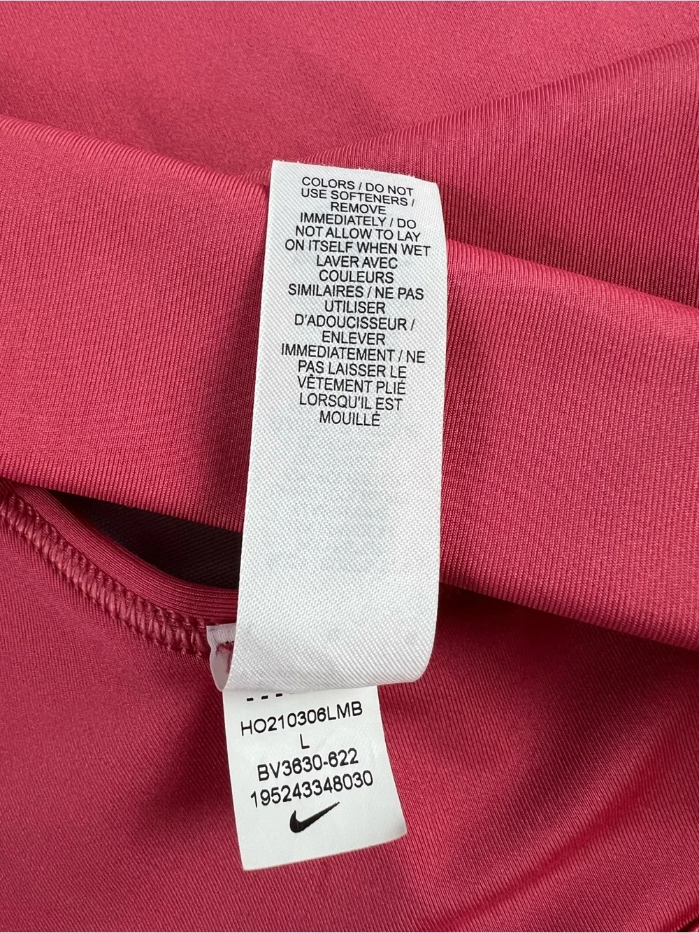 Nike Dri-Fit Salmon Pink Yoga Pilates Workout Sports Bra